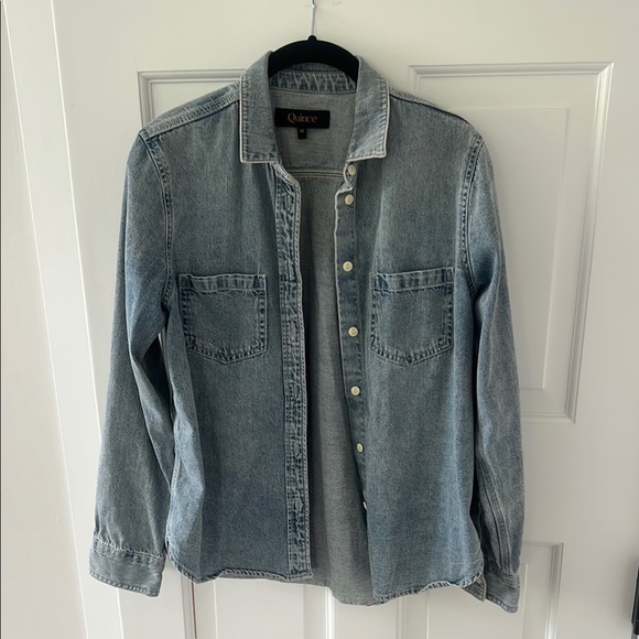 Quince M Denim Jacket - Light Blue - Picture 2 of 3